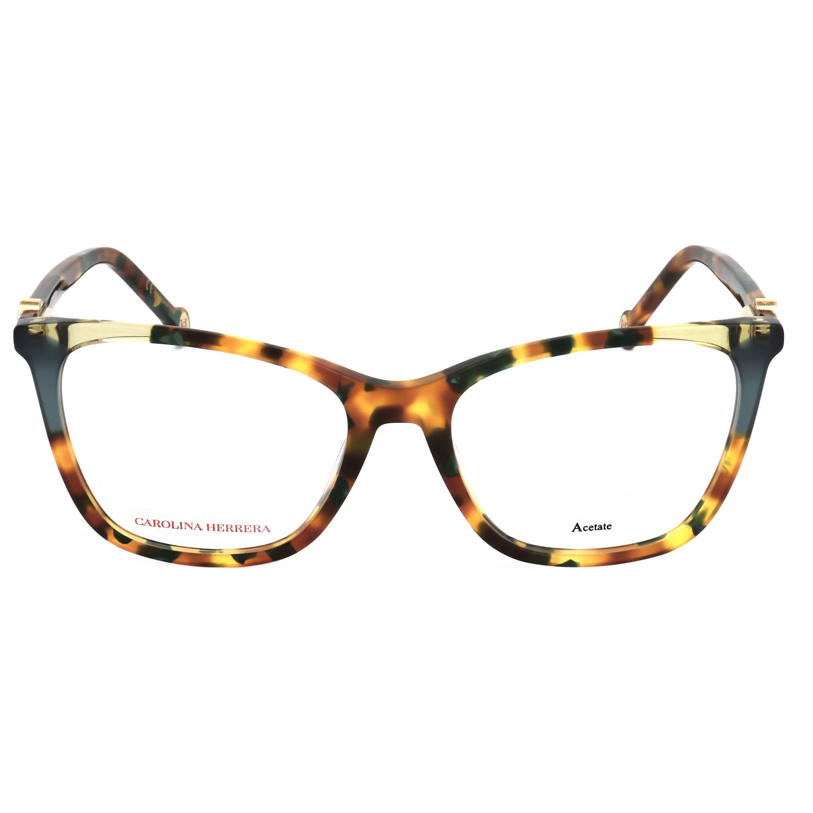 משקפי ראייה Carolina Herrera דגם Ch0057 לנשים 53 מ״מ בצבע ירוק הוואנה