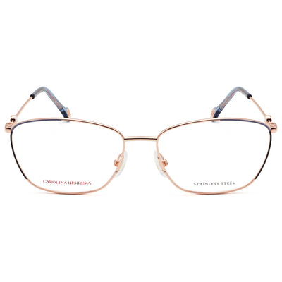 משקפי ראייה Carolina Herrera דגם Ch0060 לנשים 57 מ״מ בצבע זהב כחול