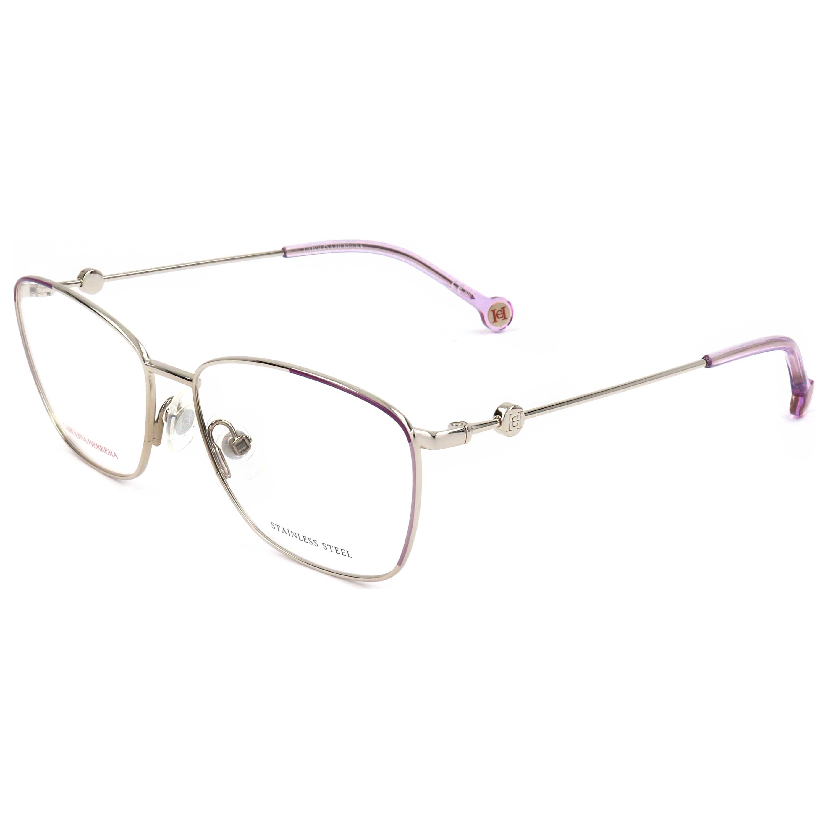 משקפי ראייה Carolina Herrera דגם Ch0060 לנשים 57 מ״מ בצבע זהב Violet