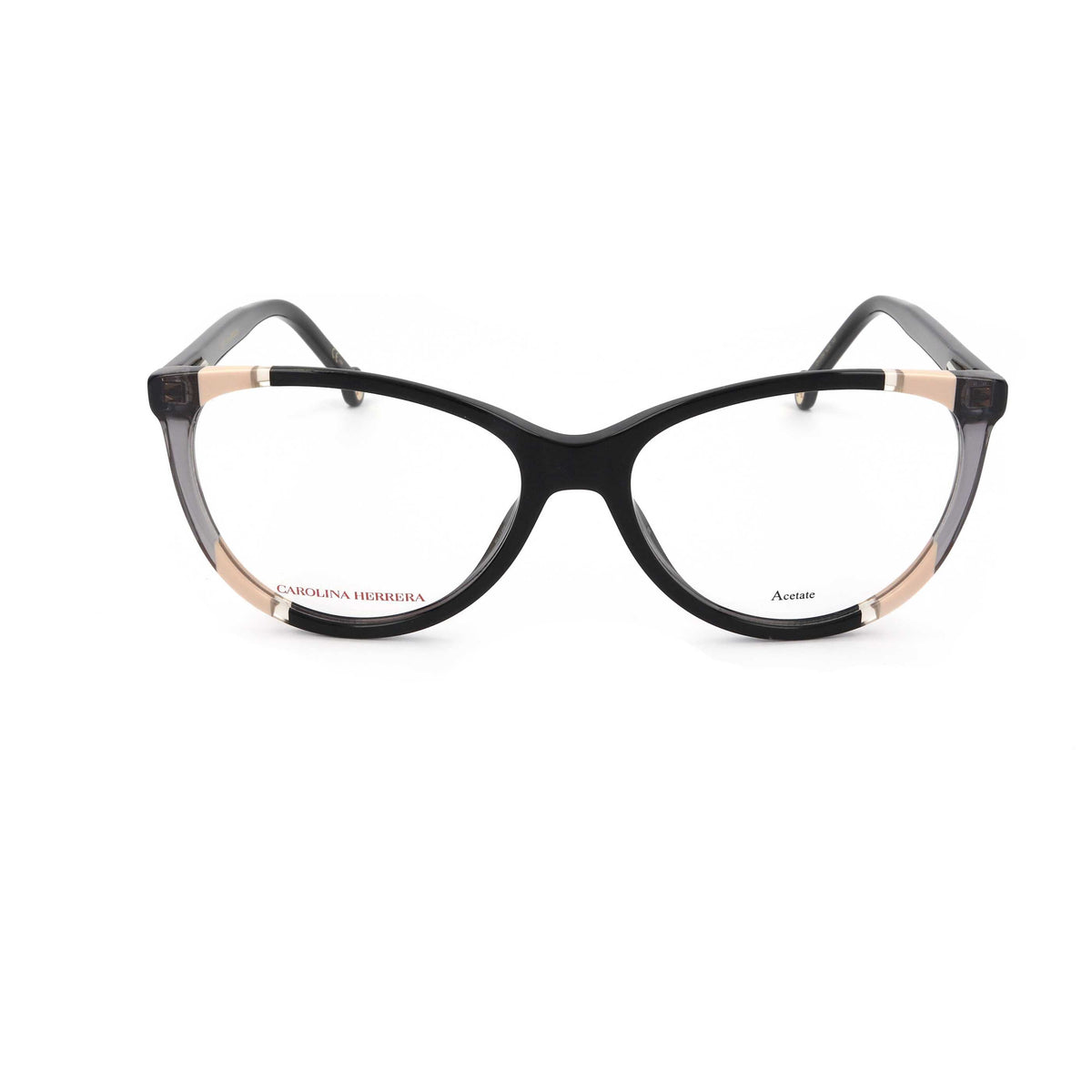 משקפי ראייה Carolina Herrera דגם Ch0064 לנשים 55 מ״מ בצבע שחור Nude