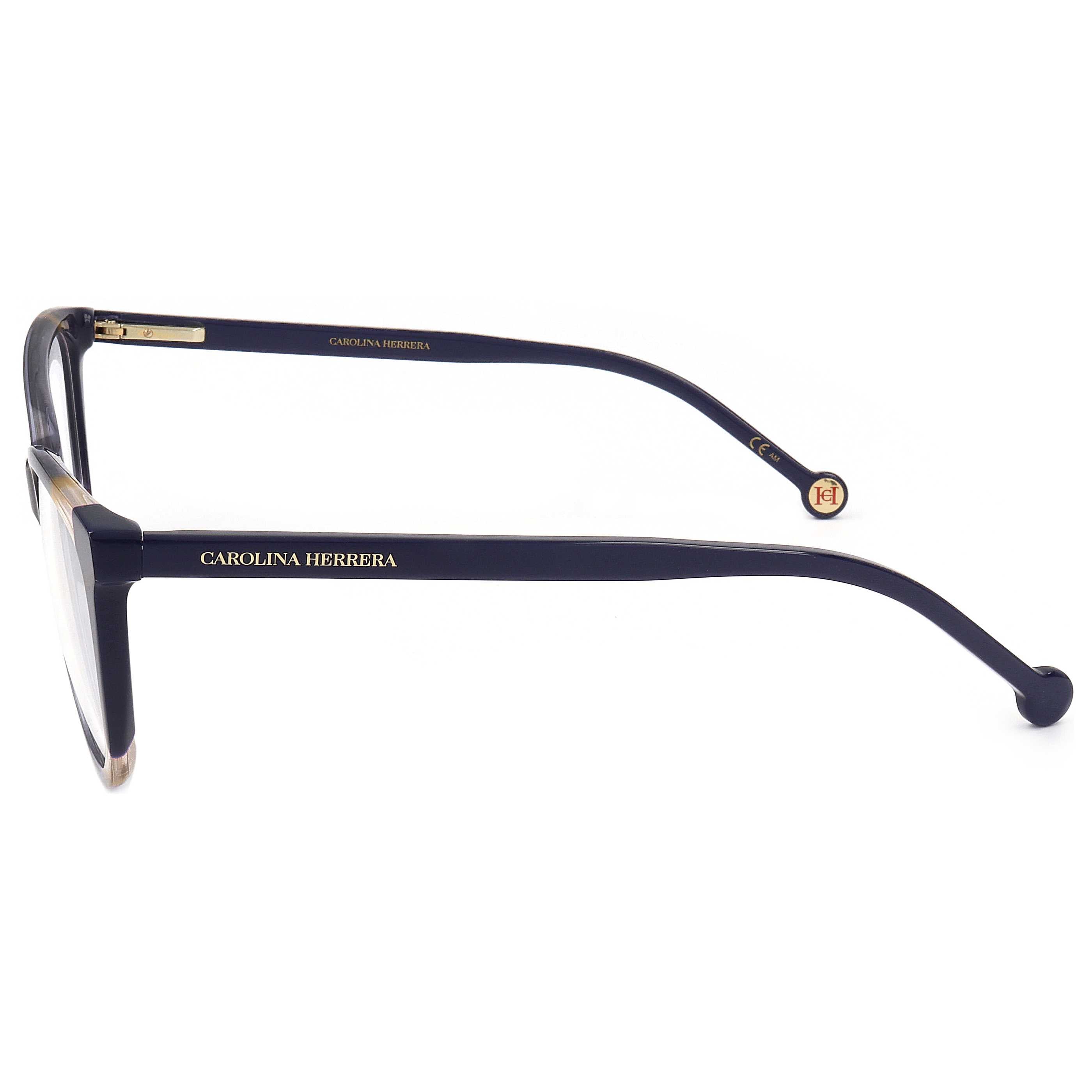 משקפי ראייה Carolina Herrera דגם Ch0064 לנשים 55 מ״מ בצבע כחול כתום