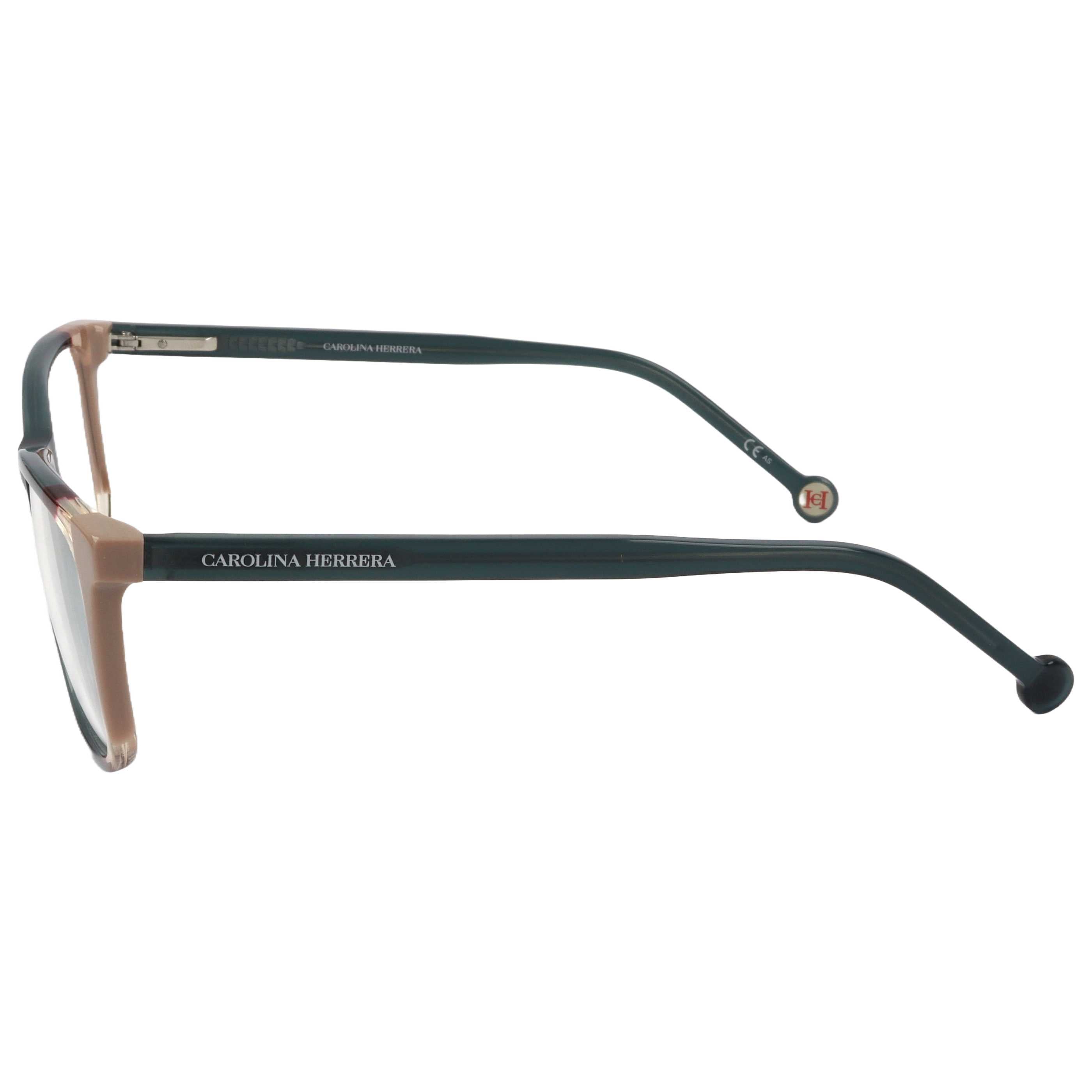 משקפי ראייה Carolina Herrera דגם Ch0066 לנשים 55 מ״מ בצבע Teal חום