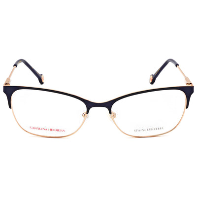 משקפי ראייה Carolina Herrera דגם Ch0074 לנשים 53 מ״מ בצבע זהב כחול