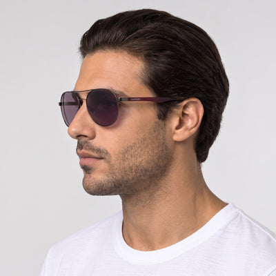 משקפי שמש Calvin Klein דגם Ck19313Sn לגברים 55 מ״מ בצבע מט גנמטאל