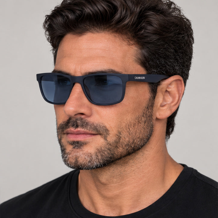Calvin Klein Unisex 59mm Matte Navy Sunglasses CK19539SN-410