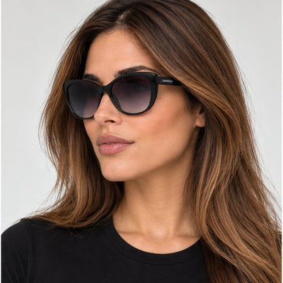 משקפי שמש Calvin Klein דגם Ck19560Sn לנשים 57 מ״מ בצבע שחור