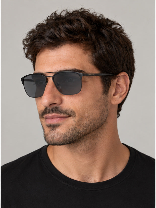 Calvin Klein Men's 55mm Matte Blue Sunglasses CK20123SN-001