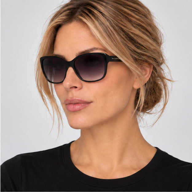 Calvin Klein Women's 60mm Black Crystal Sunglasses CK20518SN-001