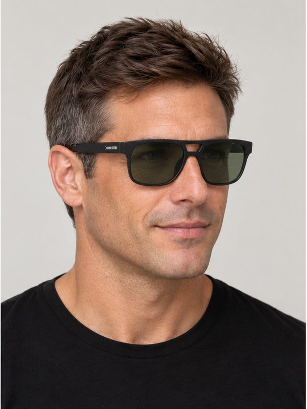 משקפי שמש Calvin Klein דגם Ck20523Sn לגברים 55 מ״מ בצבע כחול מט