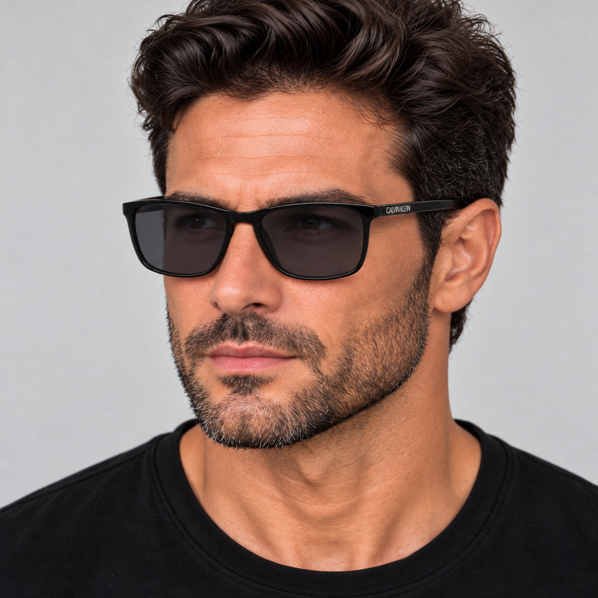 משקפי שמש Calvin Klein דגם Ck20524Sn לגברים 57 מ״מ בצבע שחור