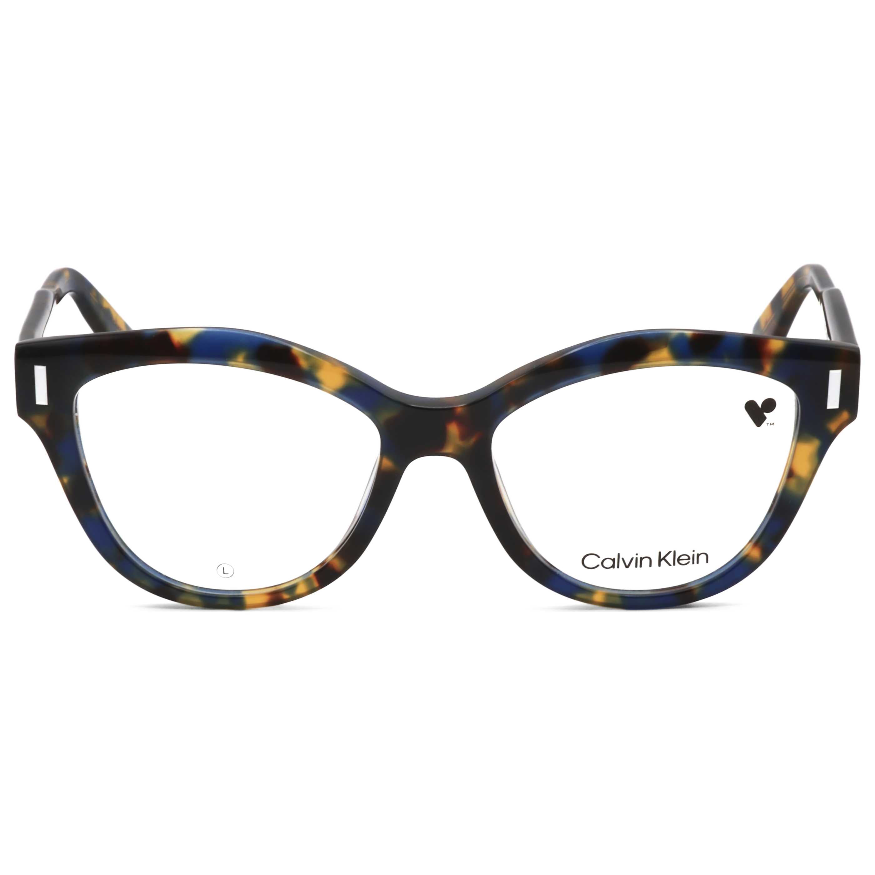 משקפי ראייה Calvin Klein דגם Ck23541 לנשים 53 מ״מ בצבע הוואנה כחולה