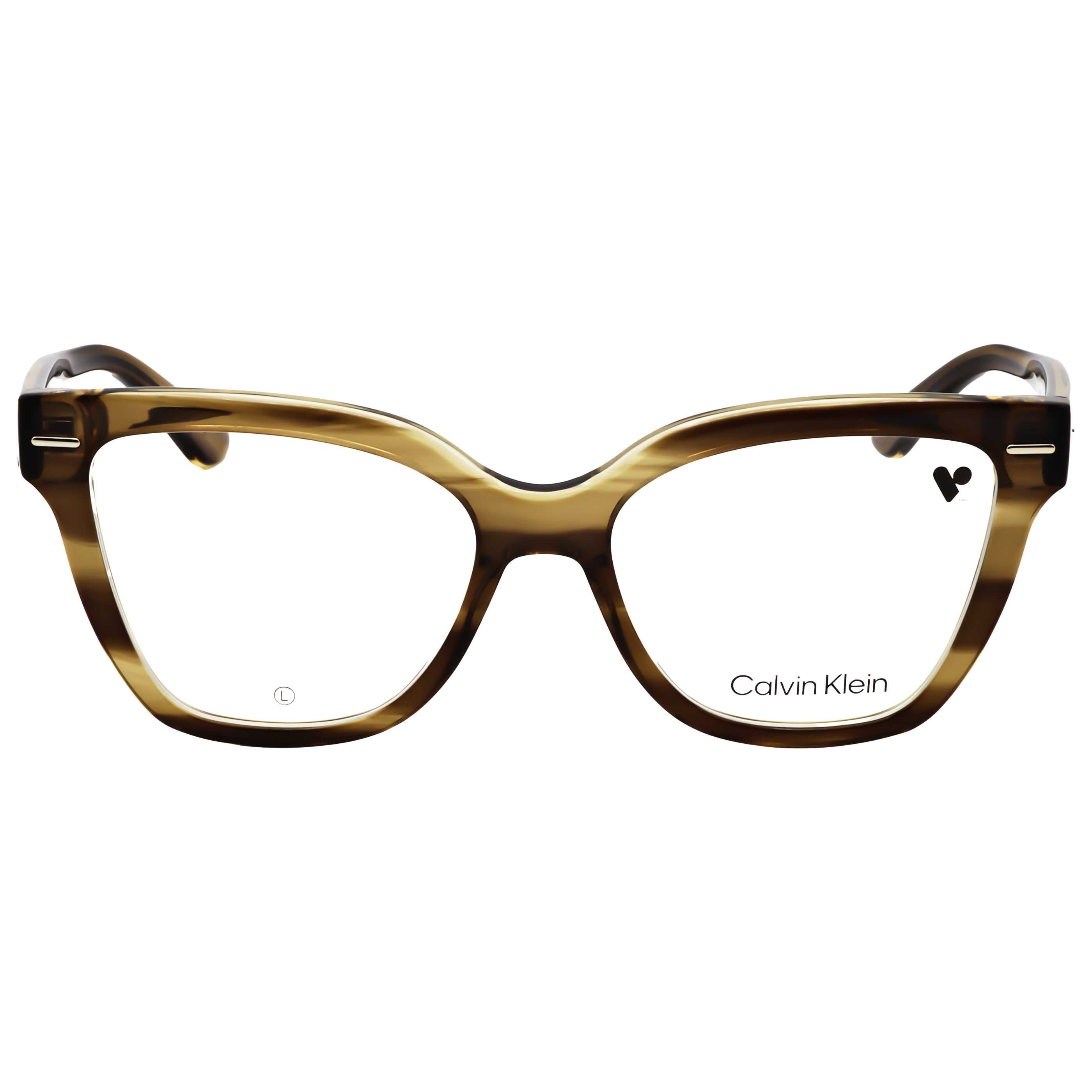 משקפי ראייה Calvin Klein דגם Ck23543 לנשים 54 מ״מ בצבע Striped Khaki