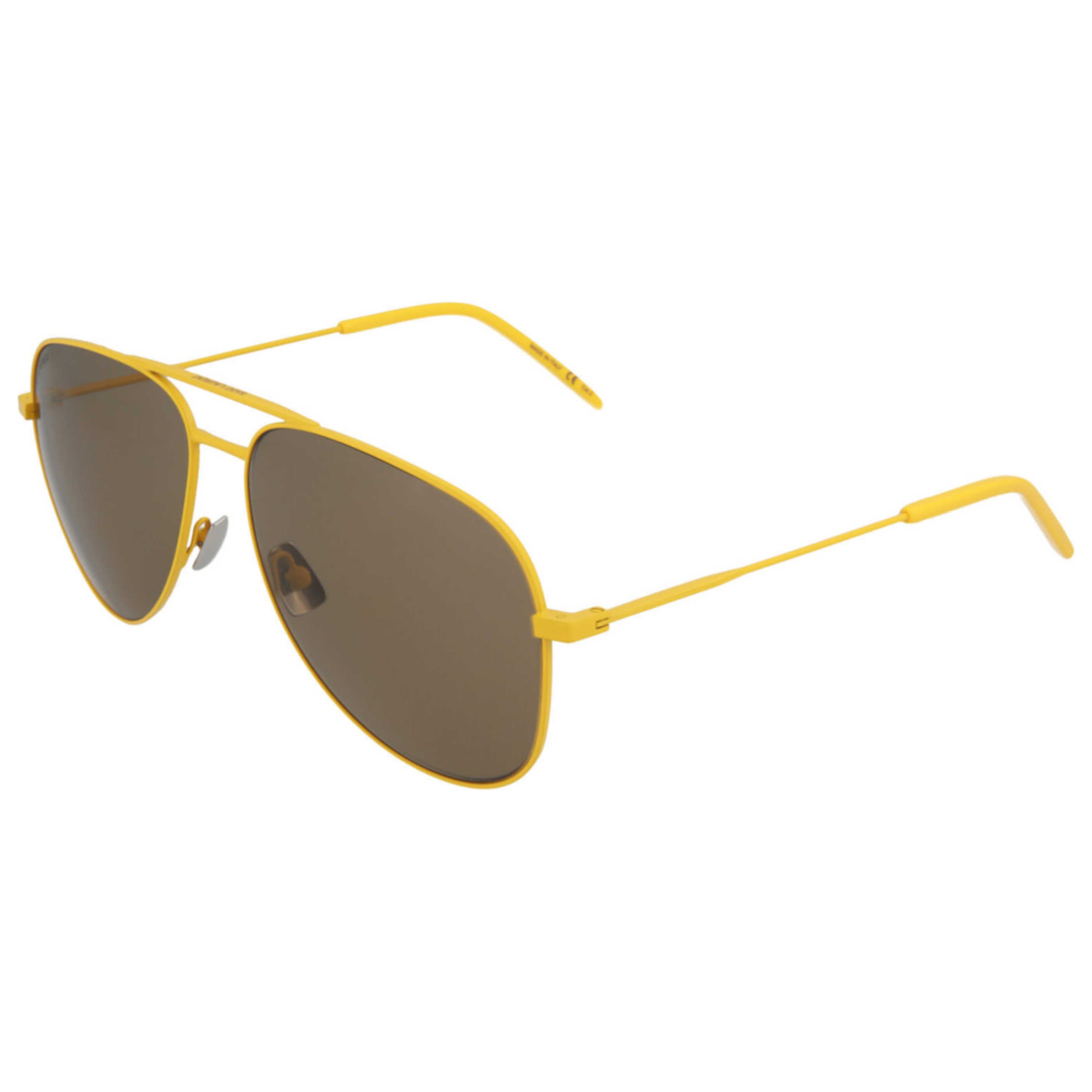 משקפי שמש Saint Laurent דגם Classic11 יוניסקס 59 מ״מ בצבע צהוב