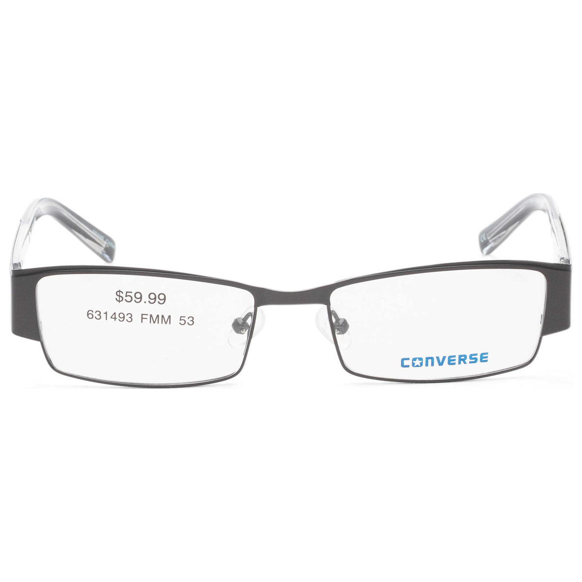 Converse Men's 53mm Gunmetal Eyeglasses CON-S842-K53