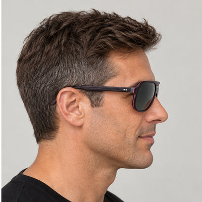 משקפי שמש Carrera דגם CSPORT07-S-LHF-59 לגברים 59 מ״מ בצבע Burgundy