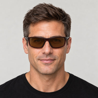 Nike Men's Adrenaline 66mm Basalt Brown Sunglasses CW4680-264-66