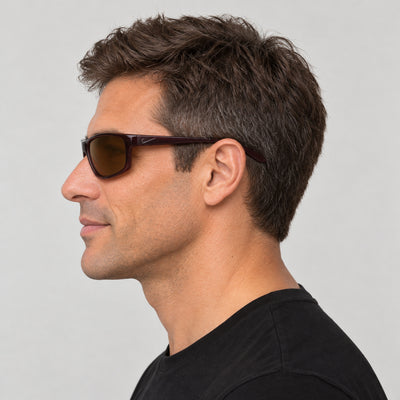 Nike Men's Adrenaline 66mm Basalt Brown Sunglasses CW4680-264-66