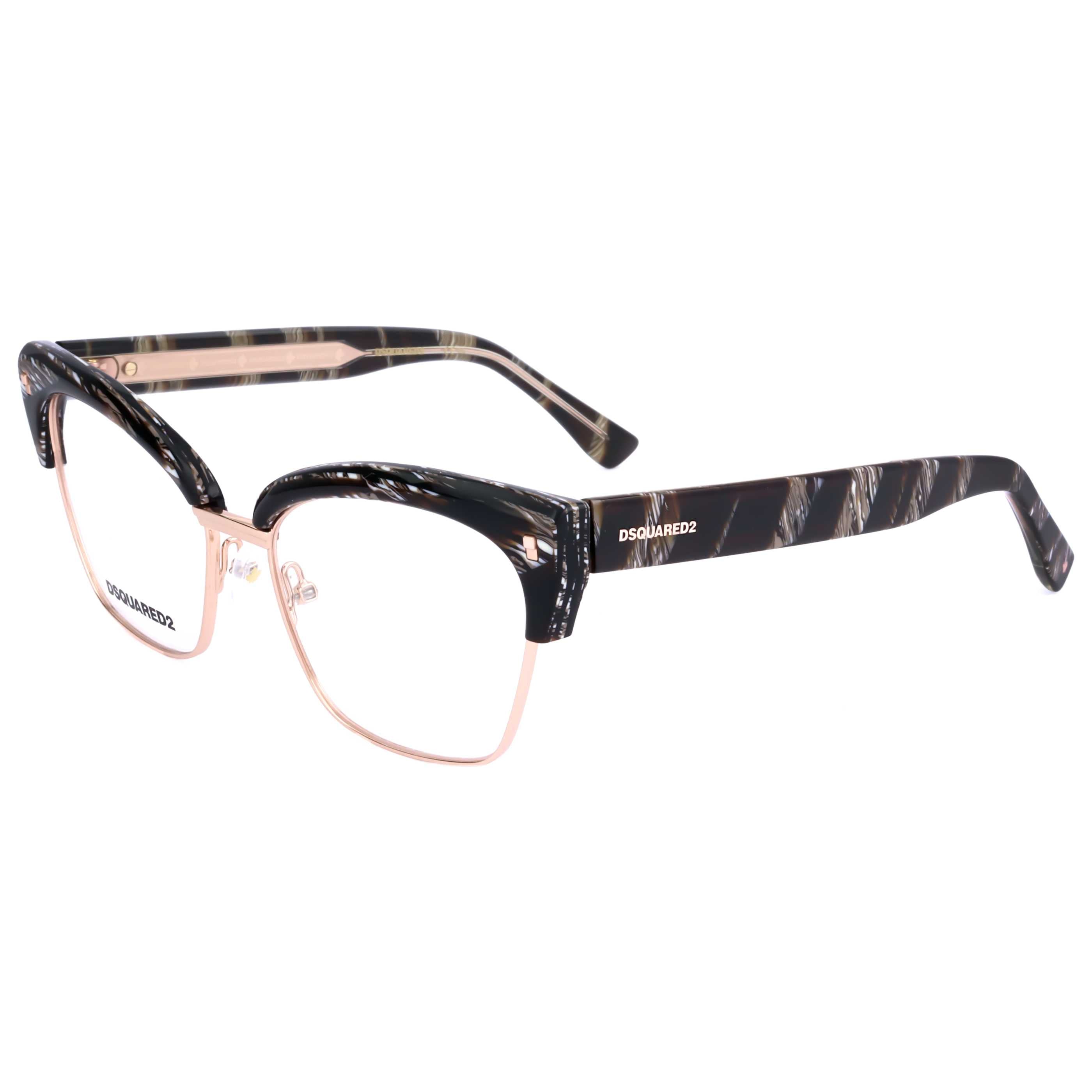 משקפי ראייה Dsquared2 דגם D20024 לנשים 54 מ״מ בצבע Horn