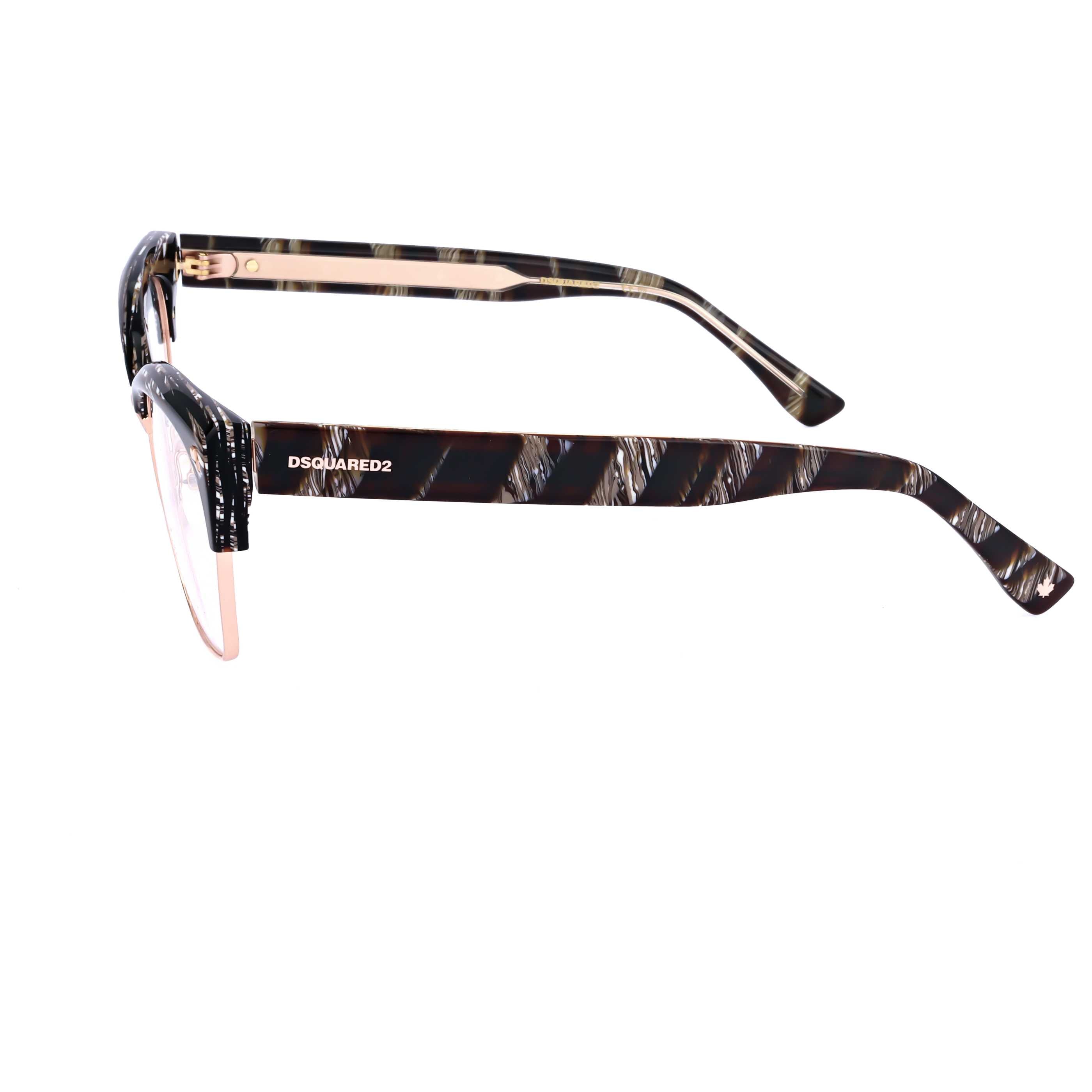 משקפי ראייה Dsquared2 דגם D20024 לנשים 54 מ״מ בצבע Horn