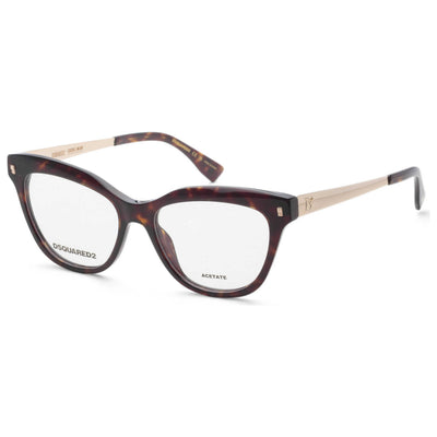 משקפי ראייה Dsquared2 דגם D20095 לנשים 52 מ״מ בצבע הוואנה