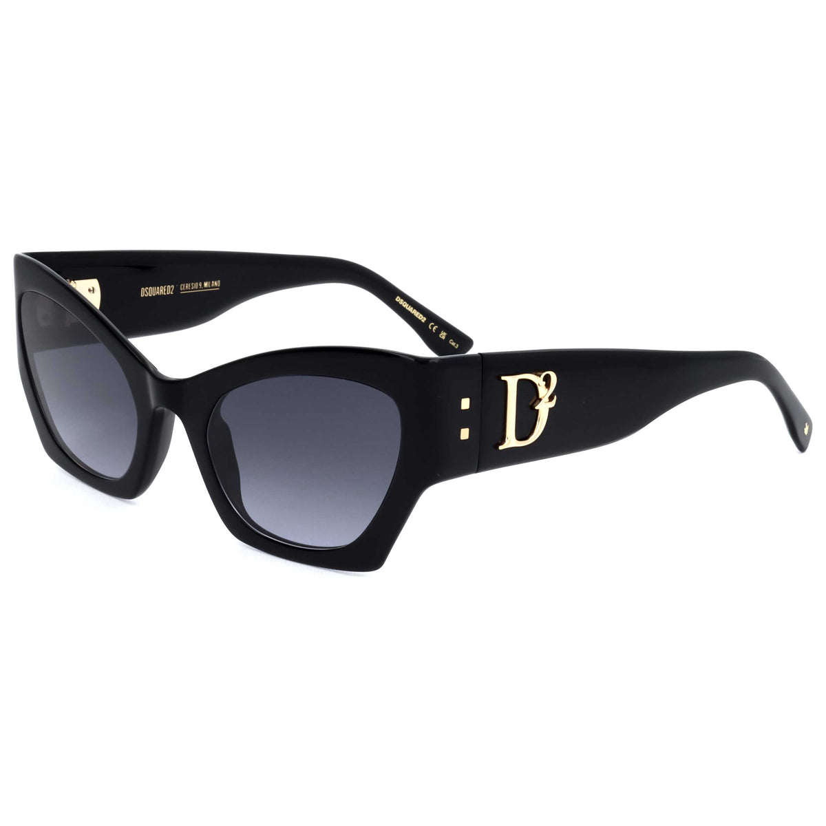 משקפי שמש Dsquared2 דגם D20132 לנשים 55 מ״מ בצבע שחור