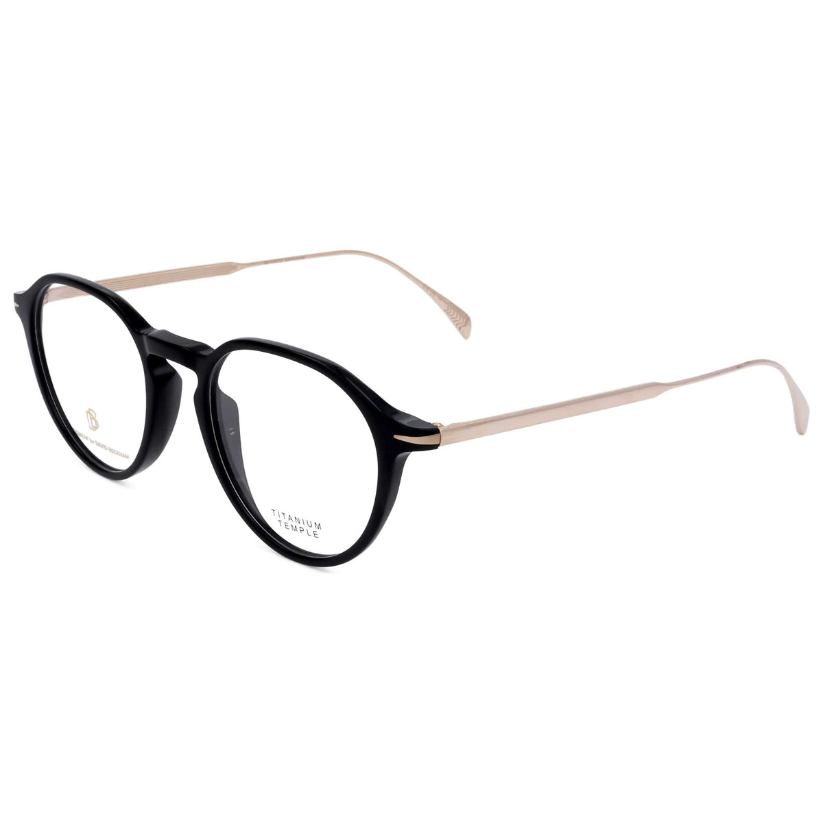 David Beckham Men's 49mm Black Gold Eyeglasses DB1105-2M2-49