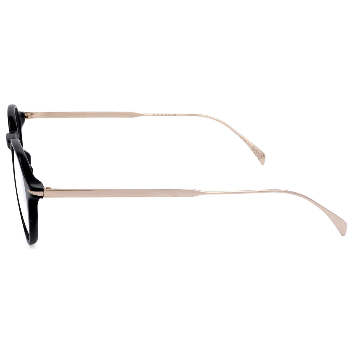 David Beckham Men's 49mm Black Gold Eyeglasses DB1105-2M2-49