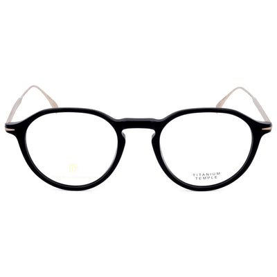 David Beckham Men's 49mm Black Gold Eyeglasses DB1105-2M2-49