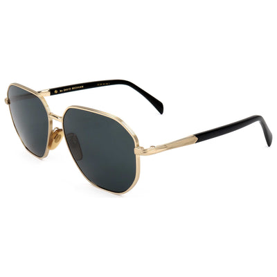 David Beckham Men's 60mm Gold Black Sunglasses DB1132FS-0RHL-IR