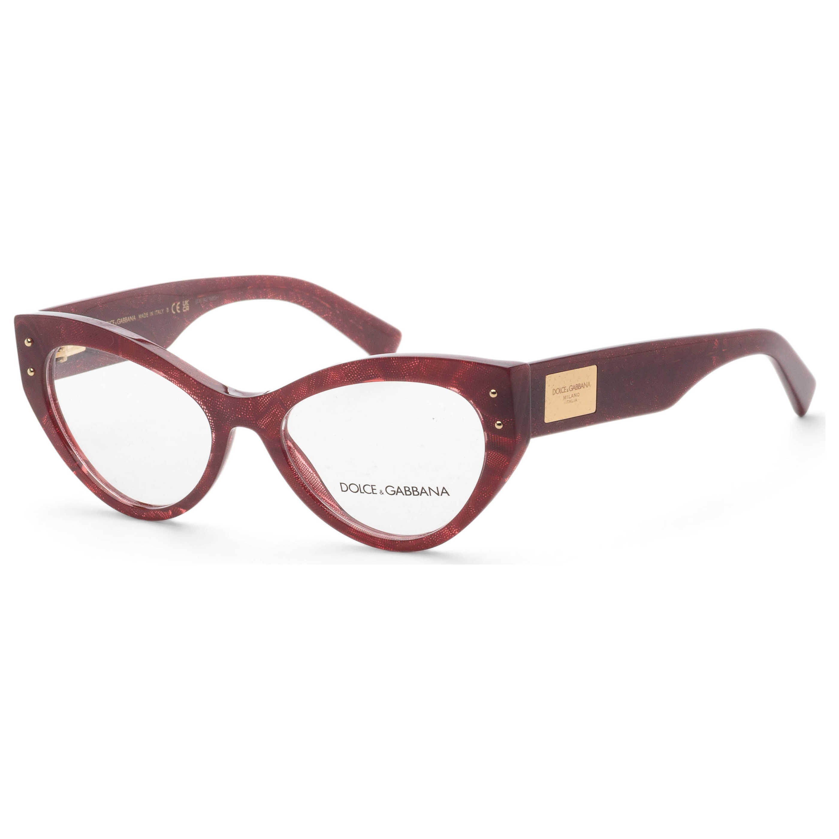 משקפי ראייה Dolce & Gabbana דגם Dg3403 לנשים 54 מ״מ בצבע בורדו Lace