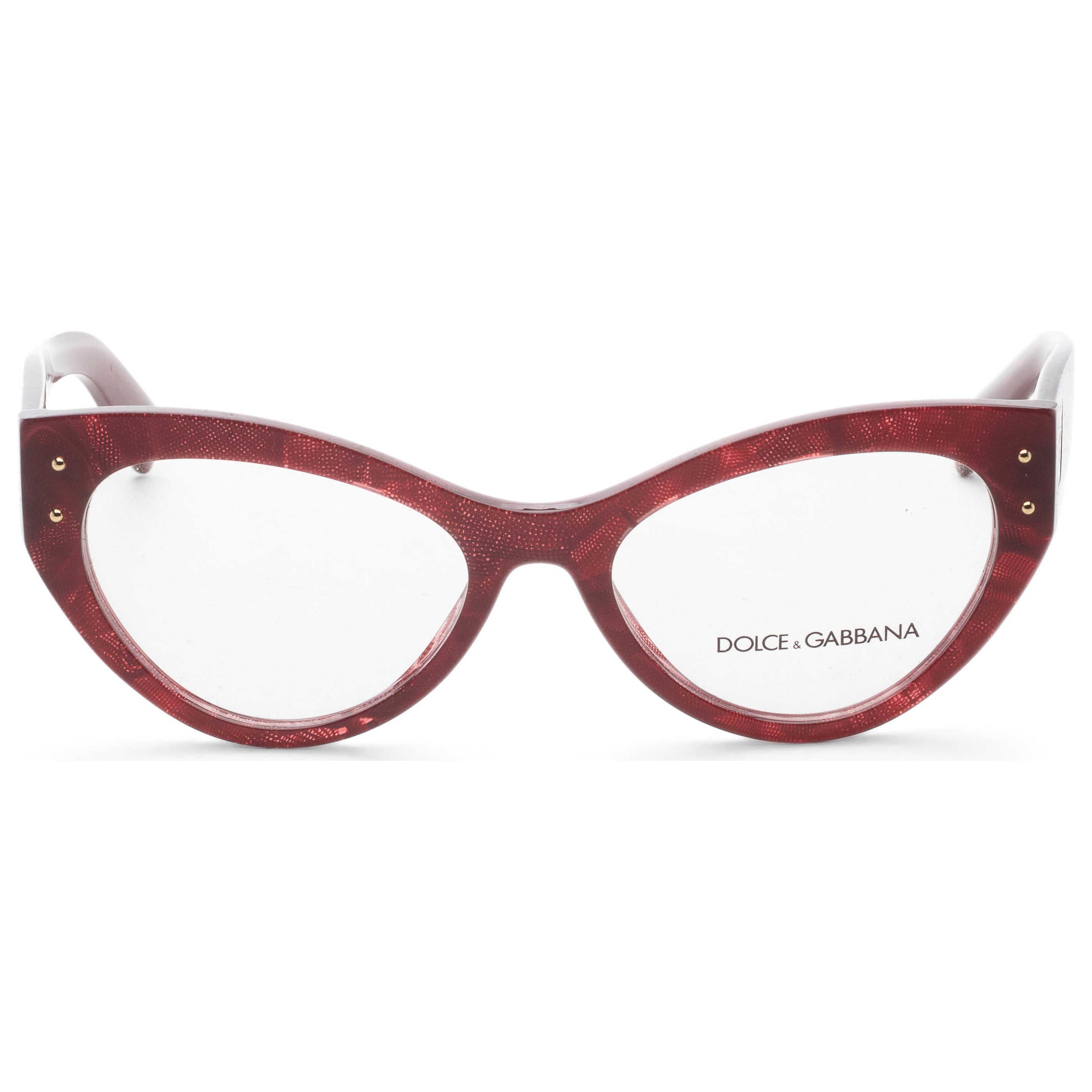 משקפי ראייה Dolce & Gabbana דגם Dg3403 לנשים 54 מ״מ בצבע בורדו Lace