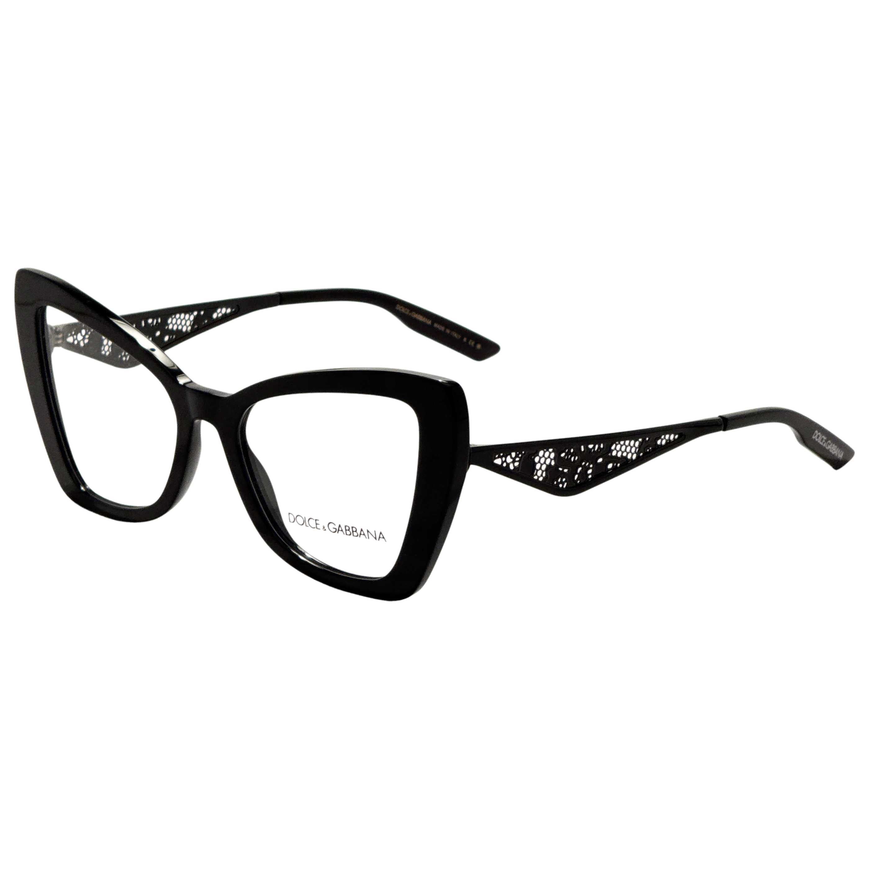 משקפי ראייה Dolce & Gabbana דגם Dg3409 לנשים 53 מ״מ בצבע שחור