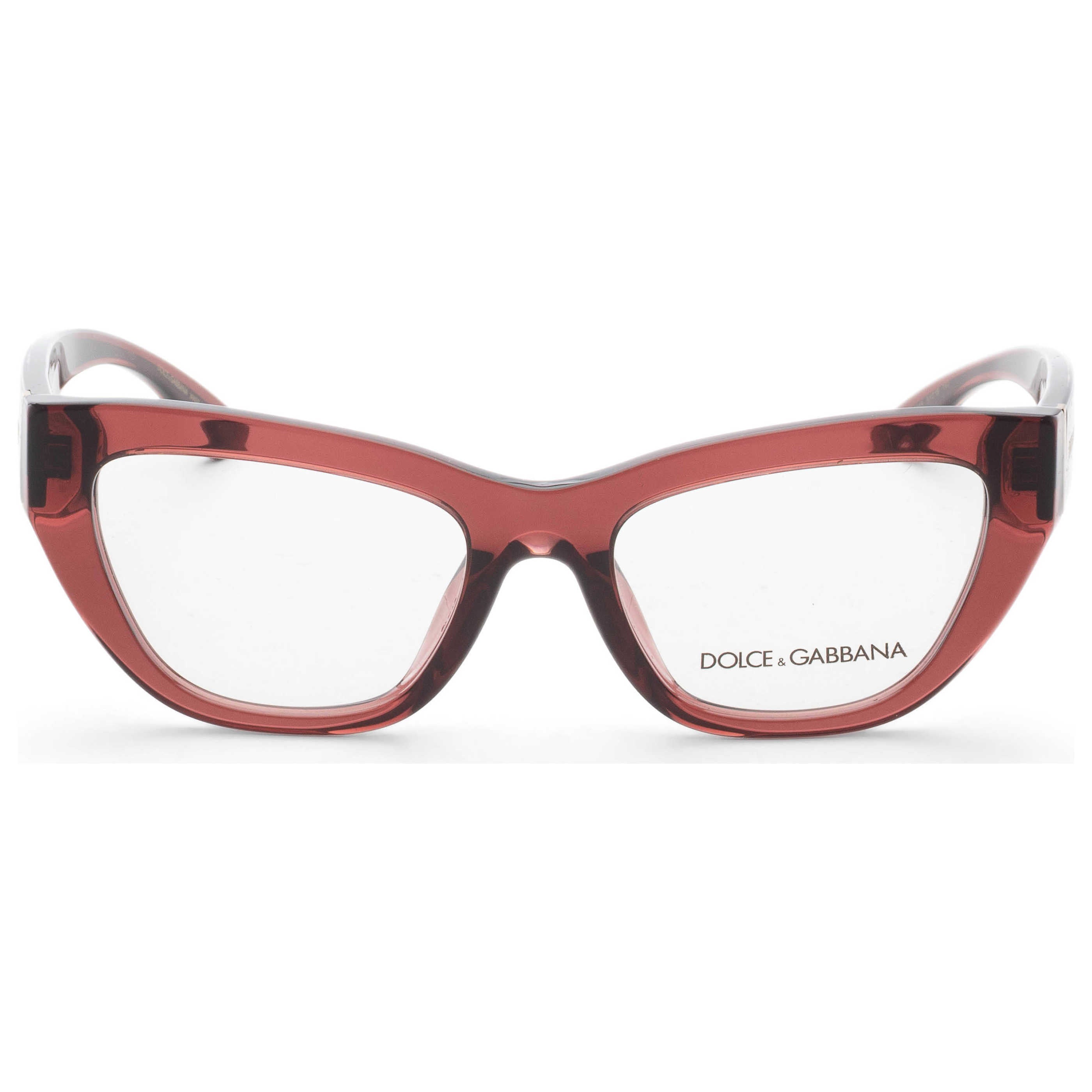 משקפי ראייה Dolce & Gabbana דגם Dg3412 לנשים 51 מ״מ בצבע שקוף בורדו