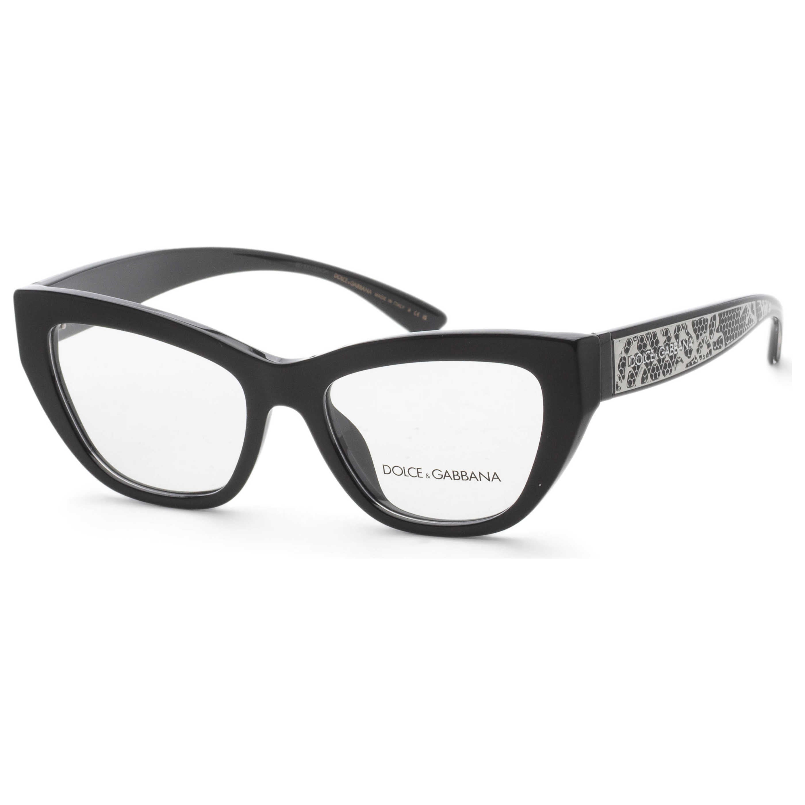 משקפי ראייה Dolce & Gabbana דגם Dg3412 לנשים 53 מ״מ בצבע שחור