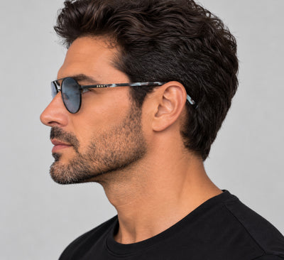 DKNY Men's 59mm Black and Grey Tortoise Sunglasses DK300S-400