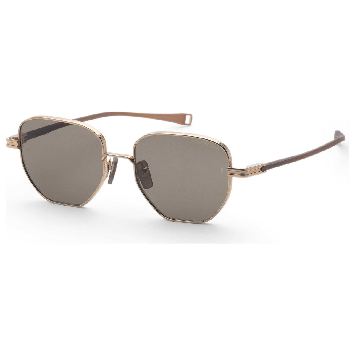 Dita Men's Lancier 53mm Gold Sand Copperhead Brown Sunglasses DLS421-A-01