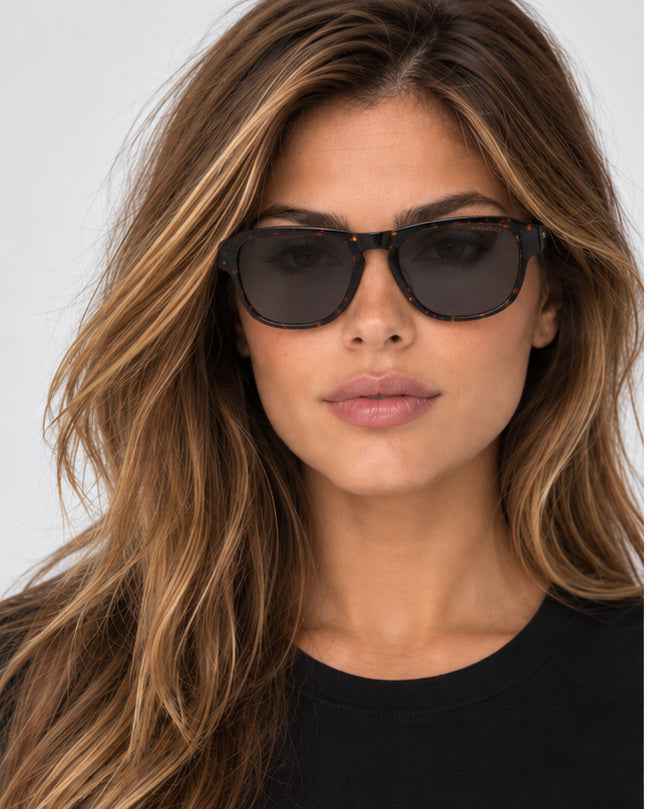 Dita Lancier Unisex 55 mm Tortoise Black Gunmetal Polarized Sunglasses DLS706-A-03