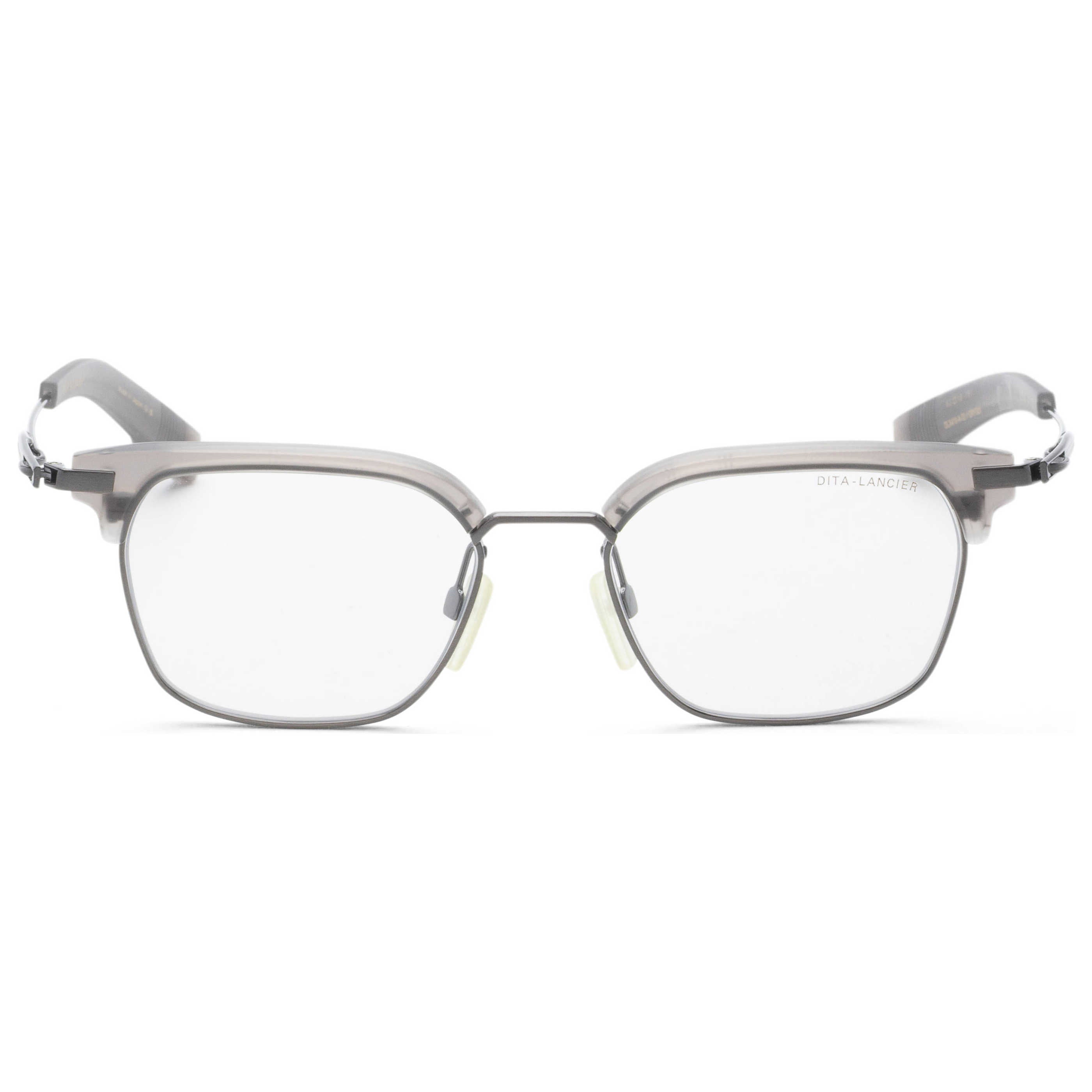משקפי שמש Dita דגם Lancier לגברים 52 מ״מ בצבע Satin קריסטל אפור עתיק כסוף