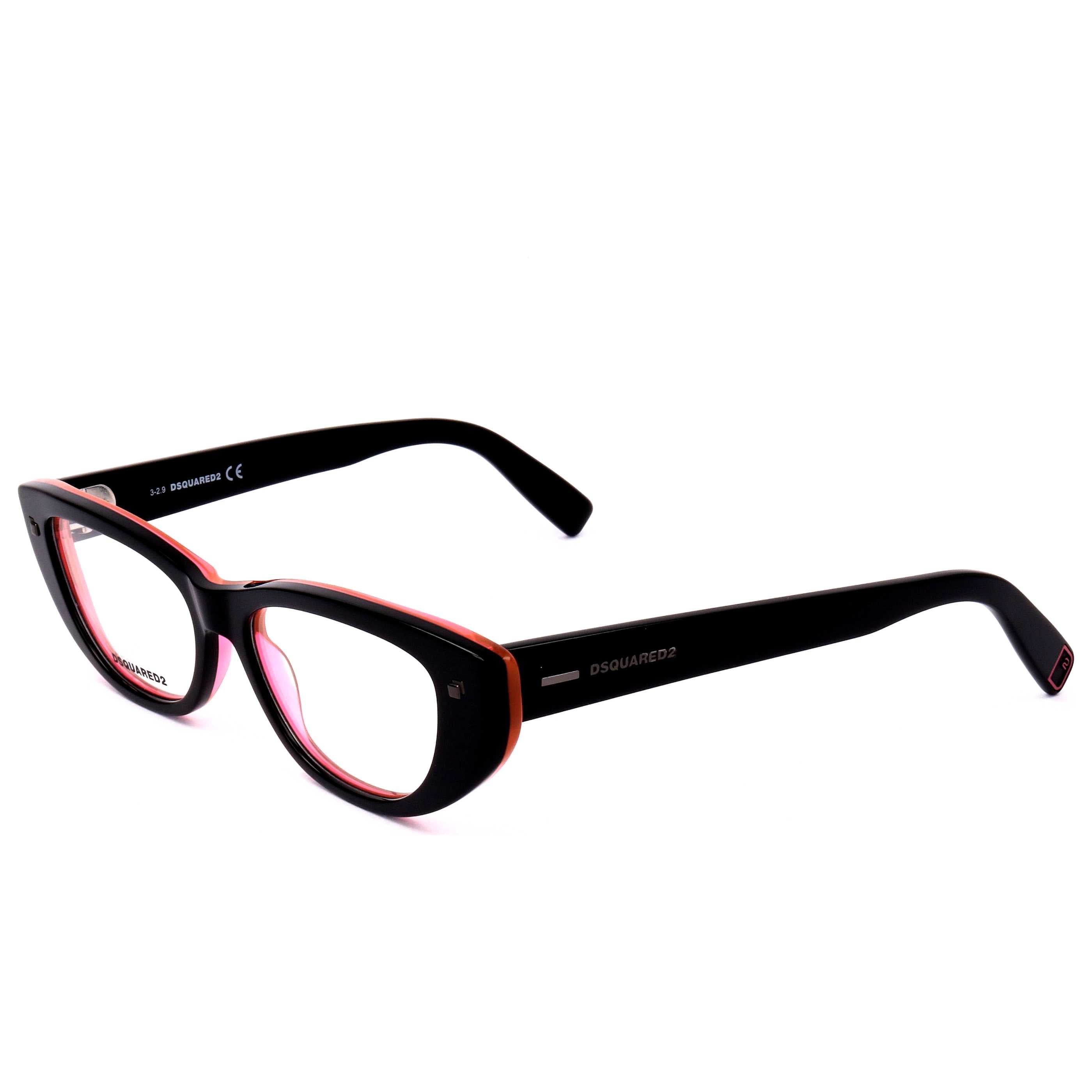 משקפי ראייה Dsquared2 דגם Dq5318 לנשים 53 מ״מ בצבע שחור