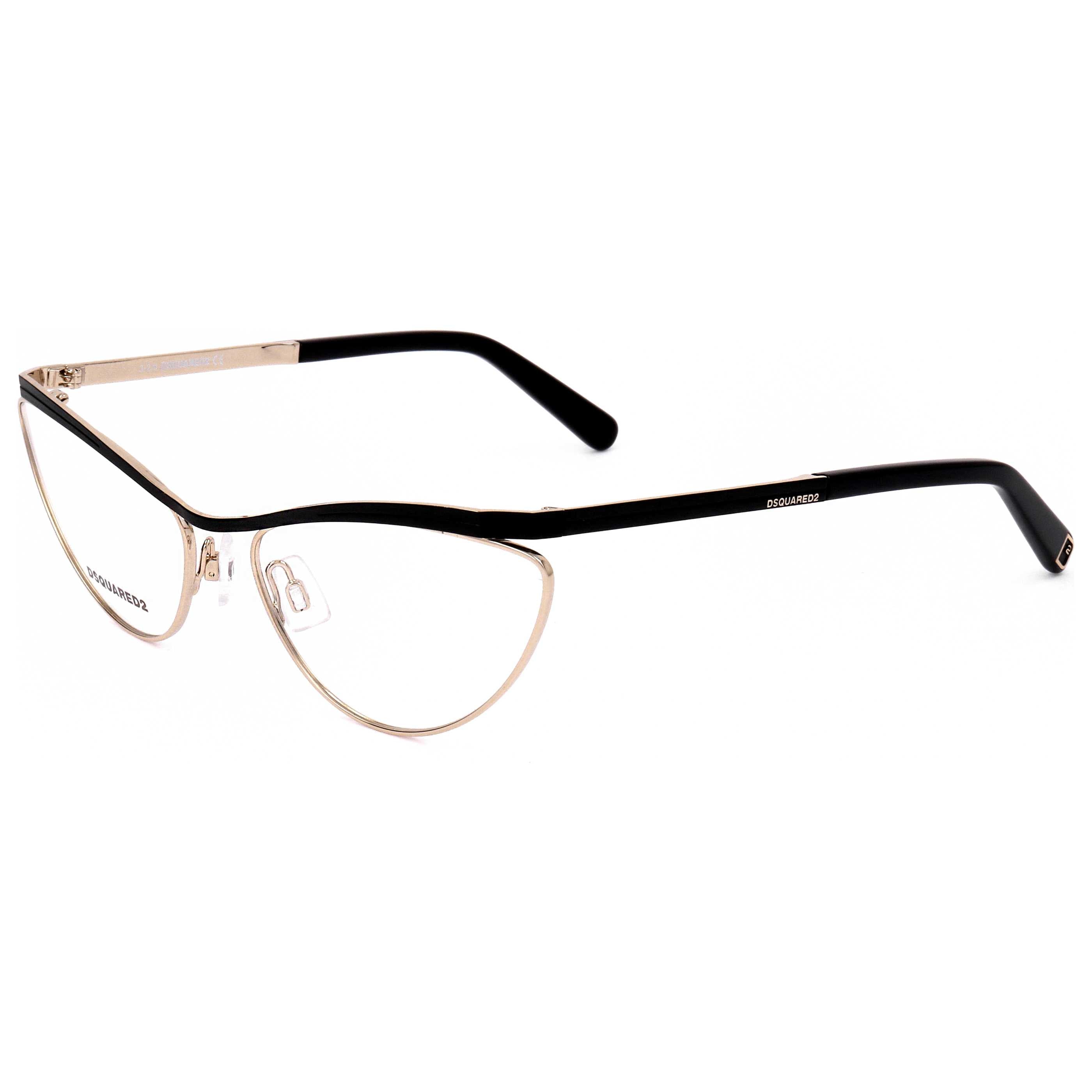 משקפי ראייה Dsquared2 דגם Dq5329 לנשים 56 מ״מ בצבע שחור