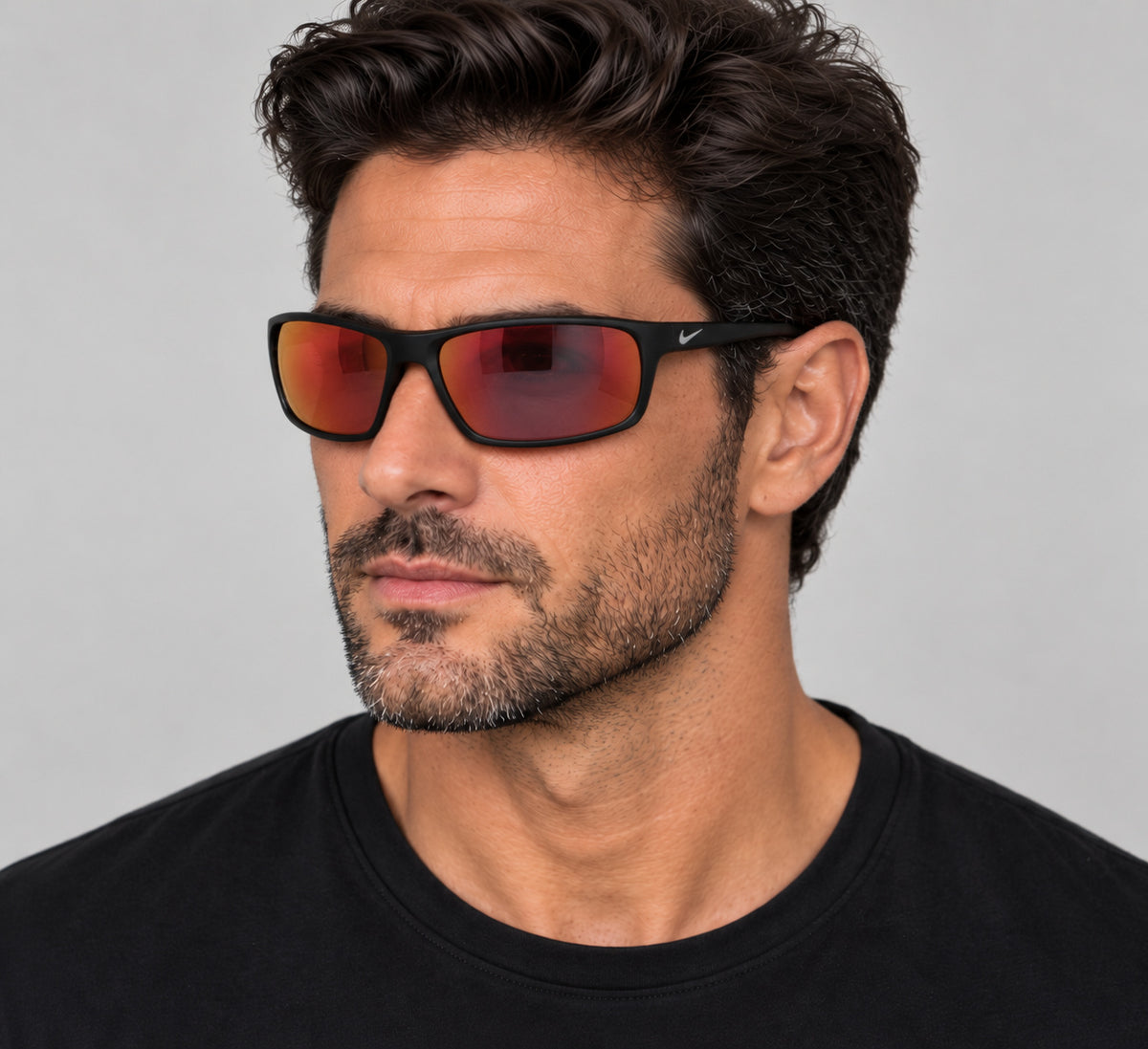 Nike Men's Adrenaline 66mm Matte Black Sunglasses EV1113-016-66