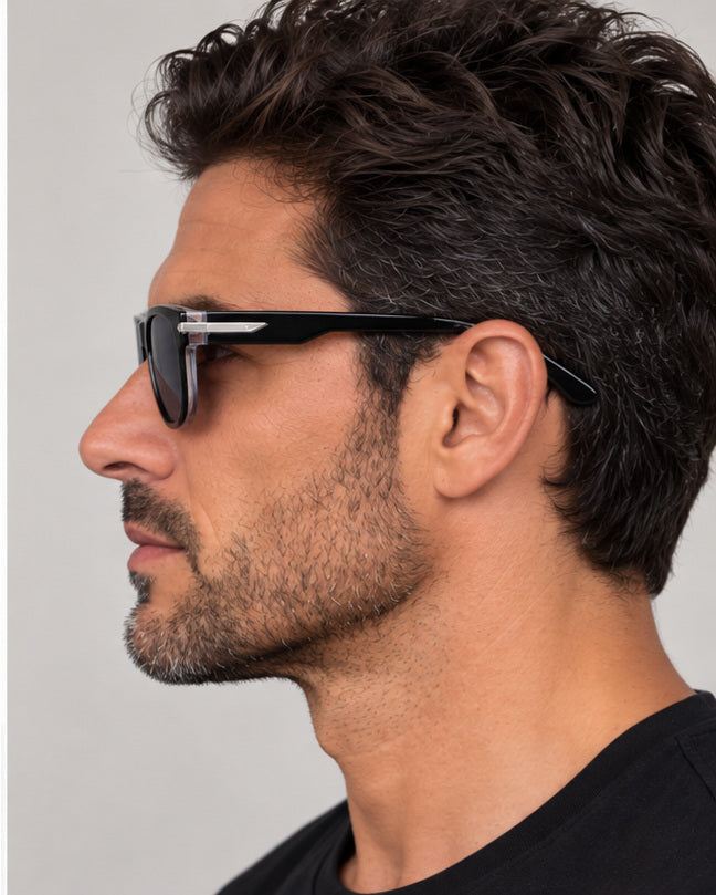 Nike Men's Crescent III 52mm Black Grey Sunglasses EV24019-010-52