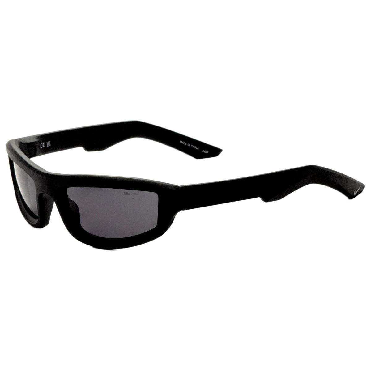 משקפי שמש Nike Lucent Flash לגברים 56 מ״מ בצבע מט שחור