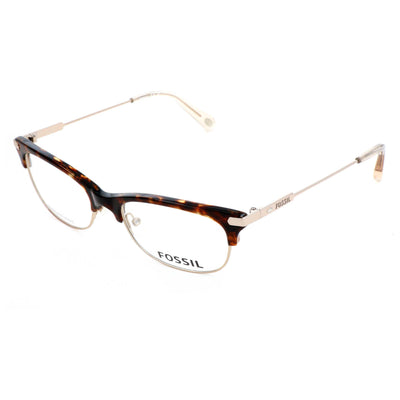 משקפי ראייה Fossil דגם Fos6055 לנשים 50 מ״מ בצבע Light זהב