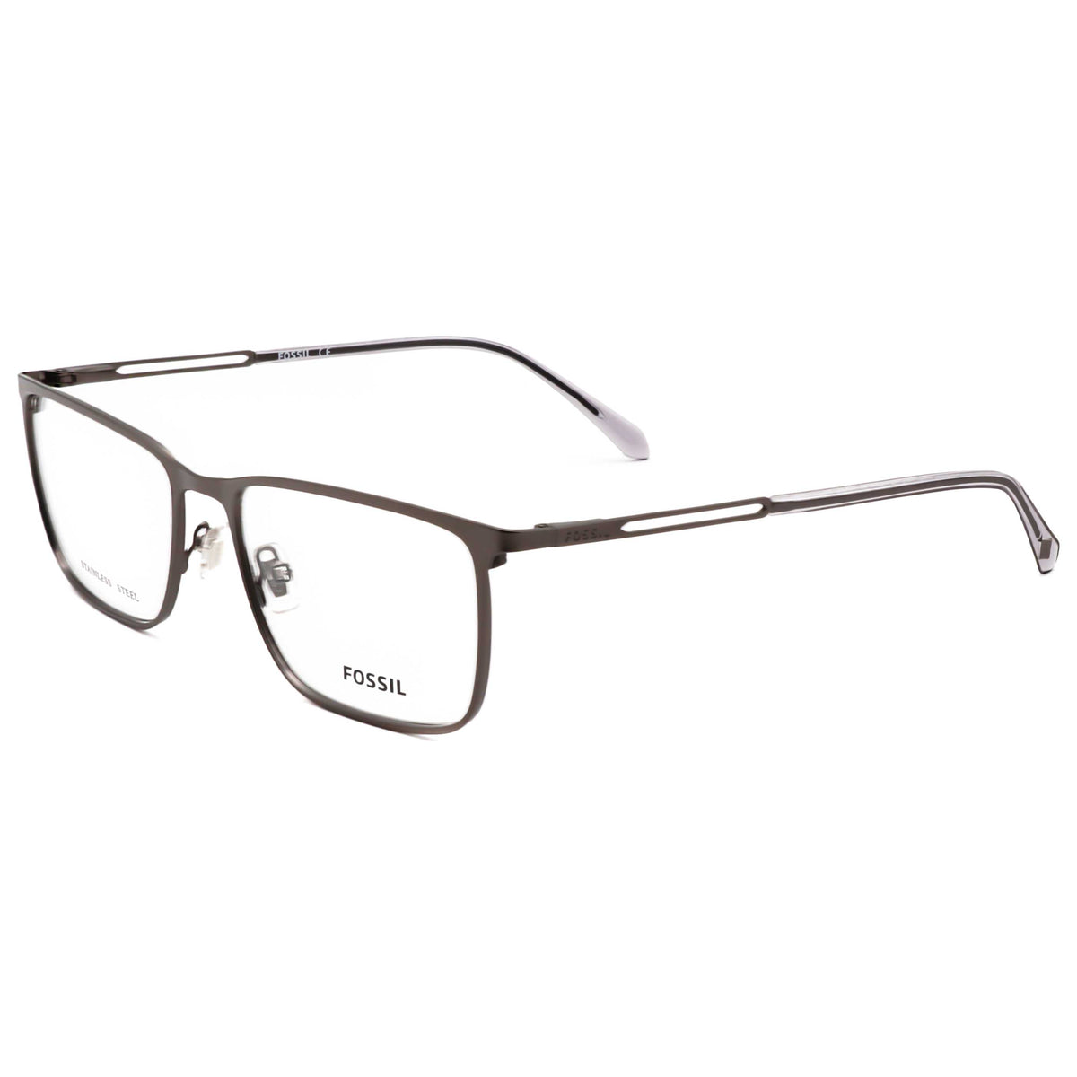 משקפי ראייה Fossil דגם Fos7129 לגברים 55 מ״מ בצבע מט רותניום כהה