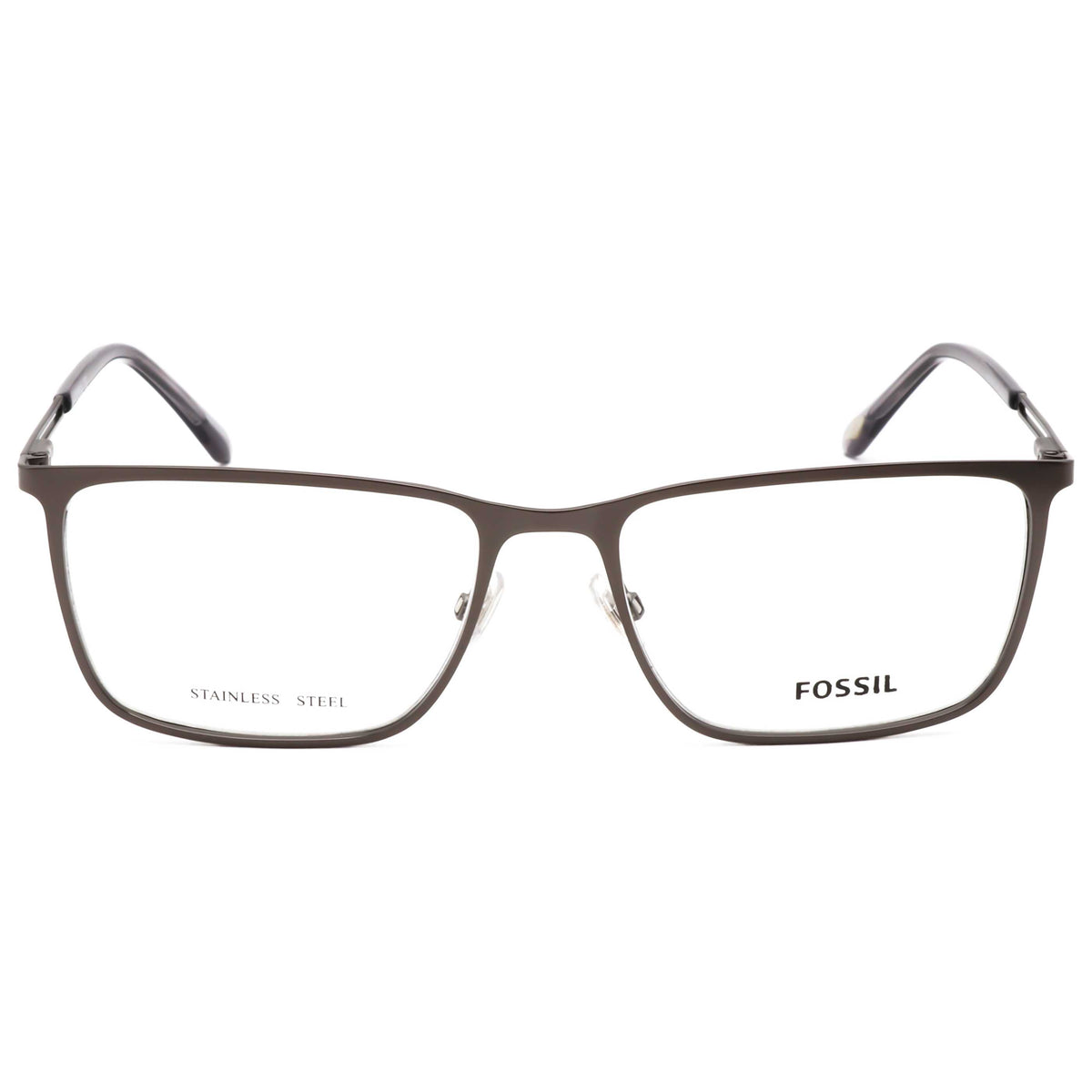 משקפי ראייה Fossil דגם Fos7129 לגברים 55 מ״מ בצבע מט רותניום כהה