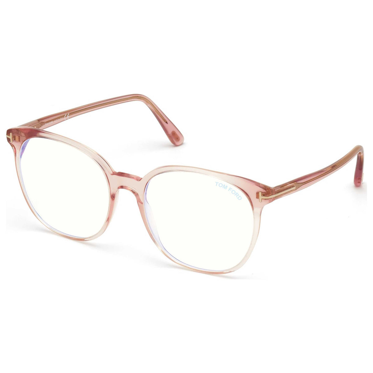 משקפי ראייה Tom Ford לנשים 55 מ״מ בצבע מבריק שקוף Blush