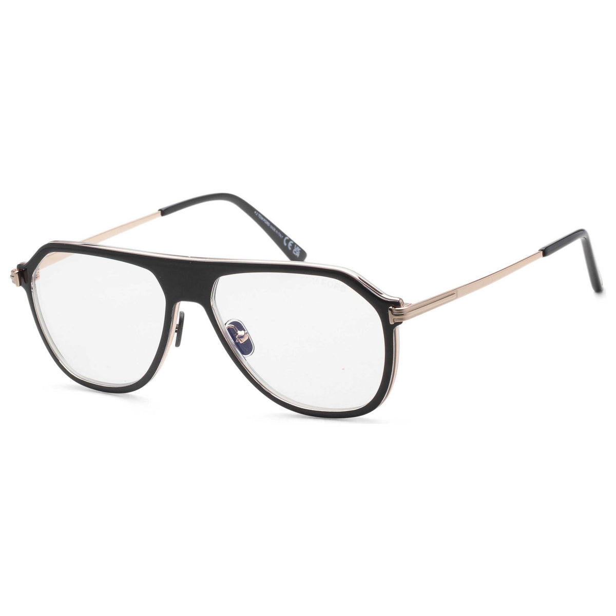 Tom Ford Men's Fashion 56mm Black Blue Block Frames FT5943-B-003-56