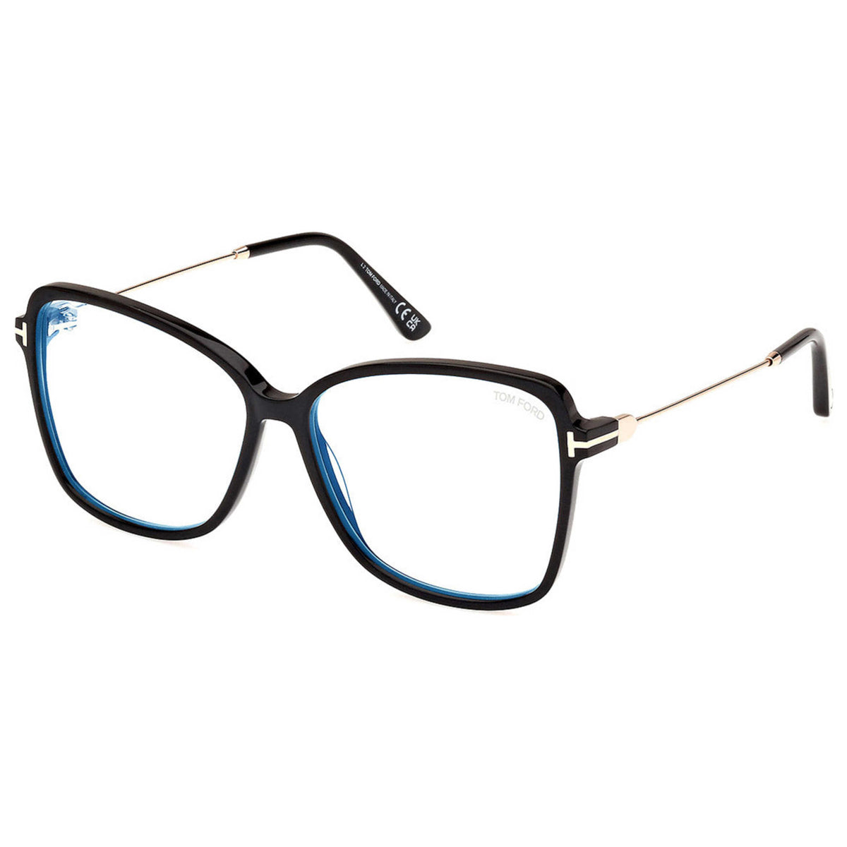 Tom Ford Women's 55mm Shiny Black Eyeglasses FT5953-B-001-55