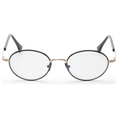 משקפי ראייה Tom Ford דגם Ft5973 לגברים 49 מ״מ בצבע שחור מבריק and רוז גולד